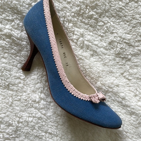 Jaime Mascaro Linone Jeans Serp Ros in Denim/Pink Size-EU 39/USA 8 NWT - Picture 6 of 14